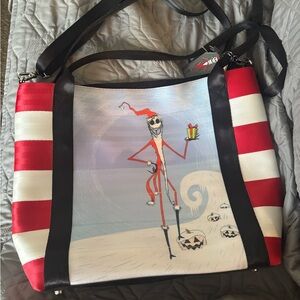 Harveys Red and White Striped Bag with Character Art
